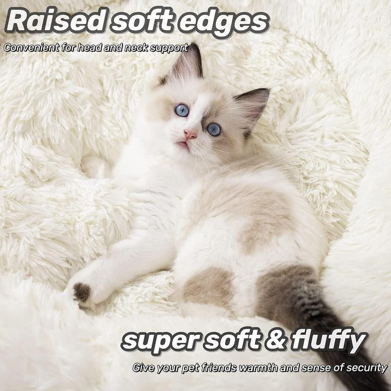 Fluffy Anti-Anxiety Dog & Cat Bed