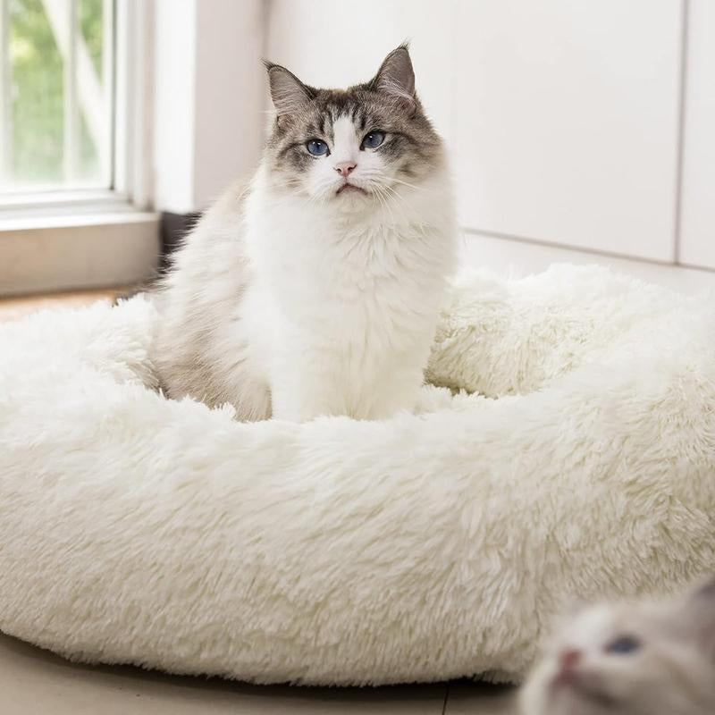 Fluffy Anti-Anxiety Dog & Cat Bed