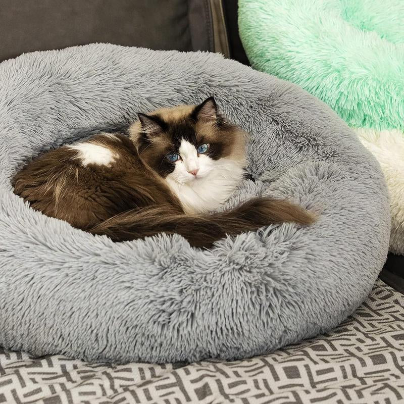 Fluffy Anti-Anxiety Dog & Cat Bed