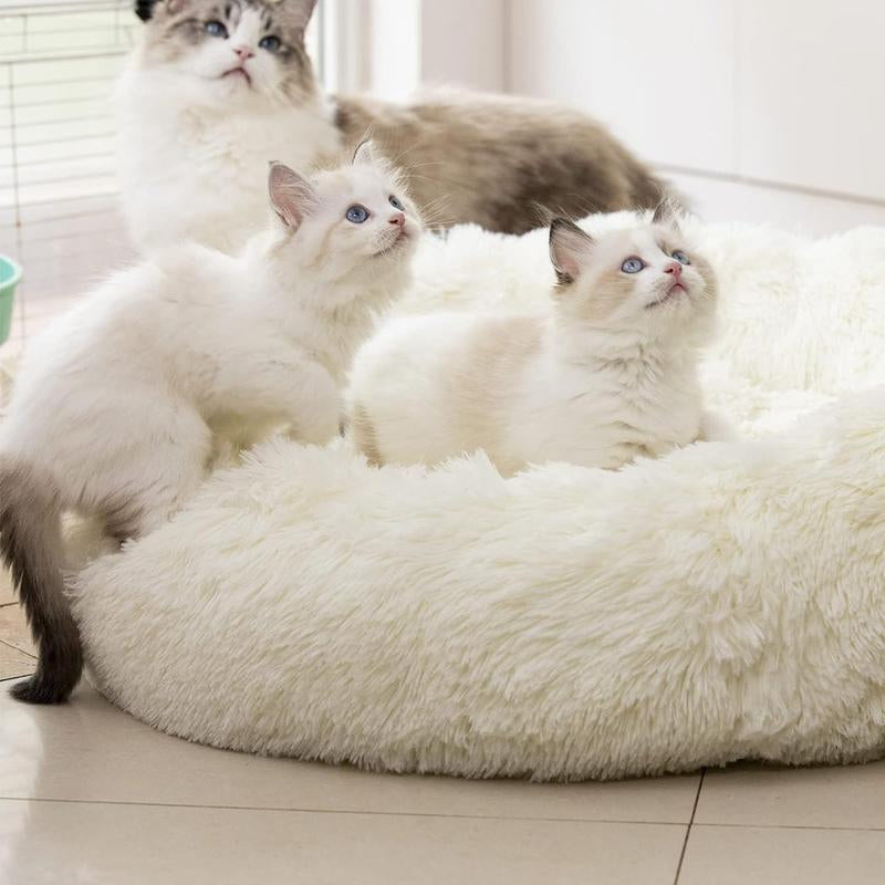Fluffy Anti-Anxiety Dog & Cat Bed