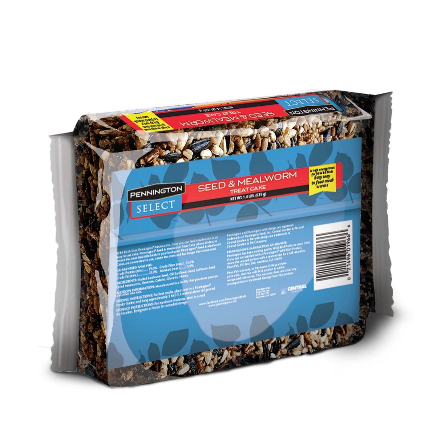 Seed Mealworm Treat Cake for Wild Birds, 1.4 lb (Pack of 2)