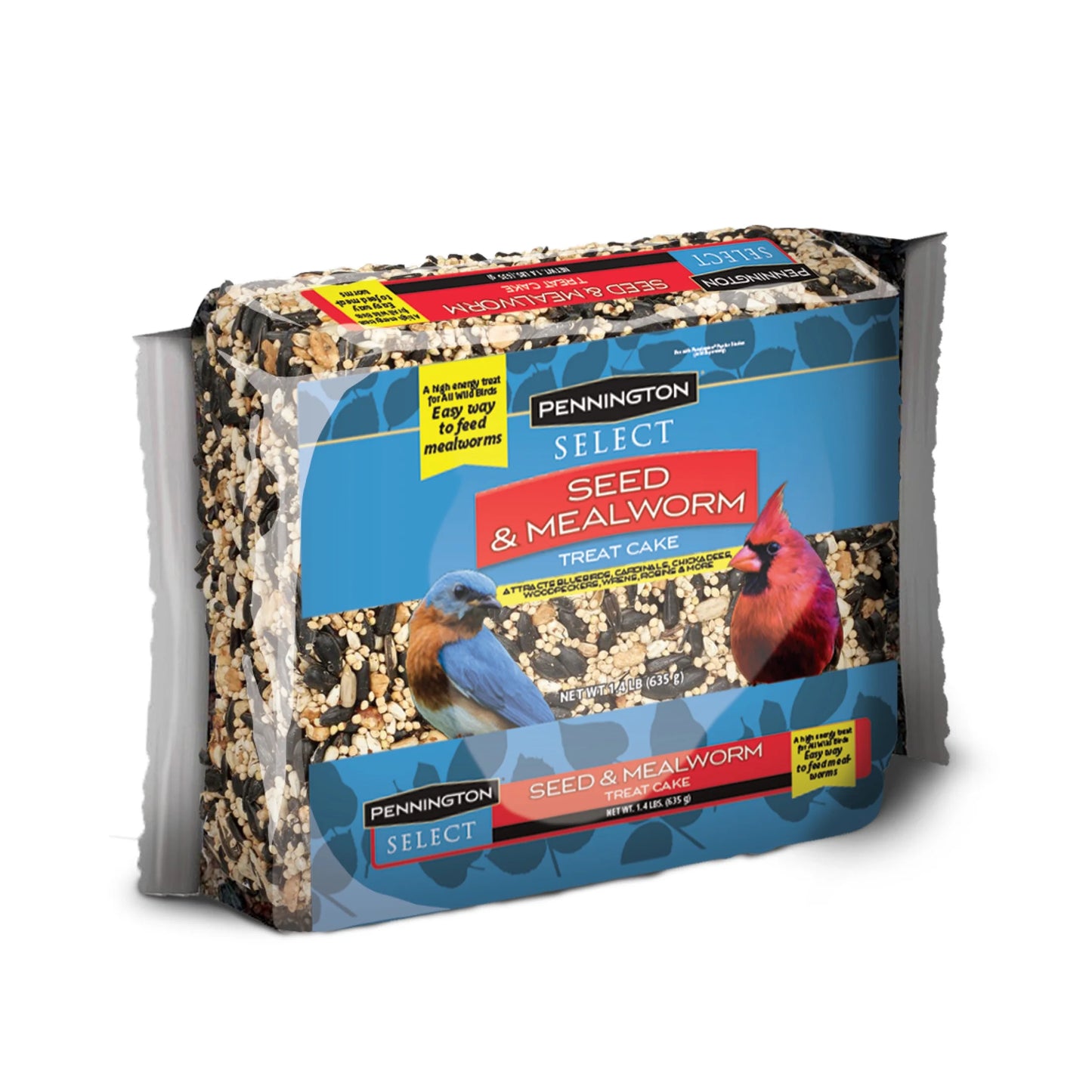Seed Mealworm Treat Cake for Wild Birds, 1.4 lb (Pack of 2)