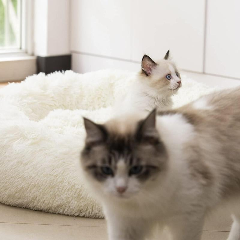 Fluffy Anti-Anxiety Dog & Cat Bed