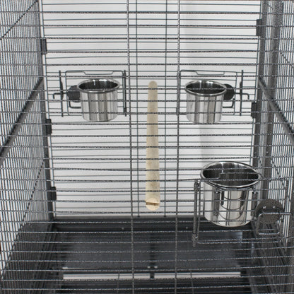 68-Inch Large Bird Cage with Mobile Stand and Metal Frame