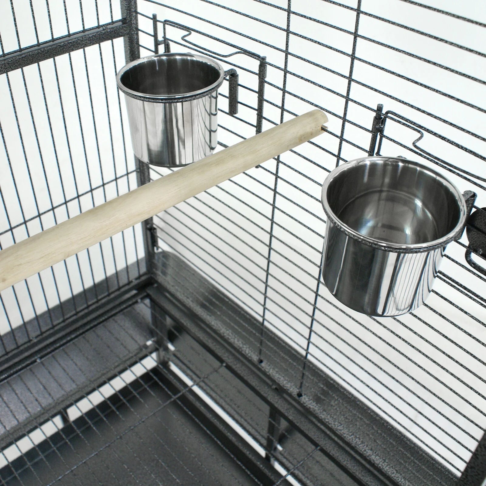 68-Inch Large Bird Cage with Mobile Stand and Metal Frame