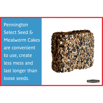 Seed Mealworm Treat Cake for Wild Birds, 1.4 lb (Pack of 2)