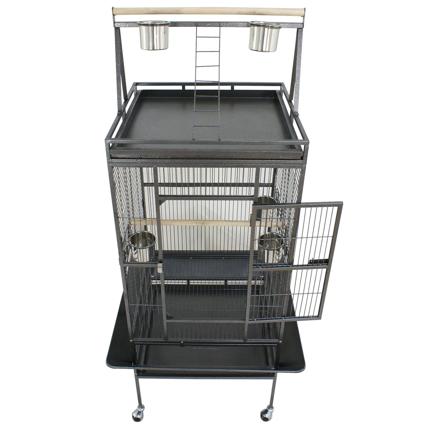 68-Inch Large Bird Cage with Mobile Stand and Metal Frame