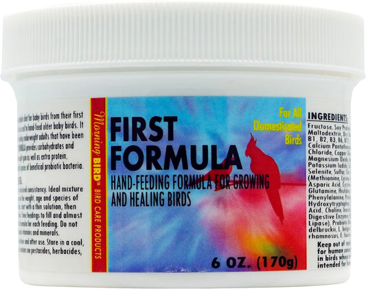 Premium Formula for Baby Birds - Nutritional Powder for Growth and Recovery, Fruit Flavor, 6 Oz
