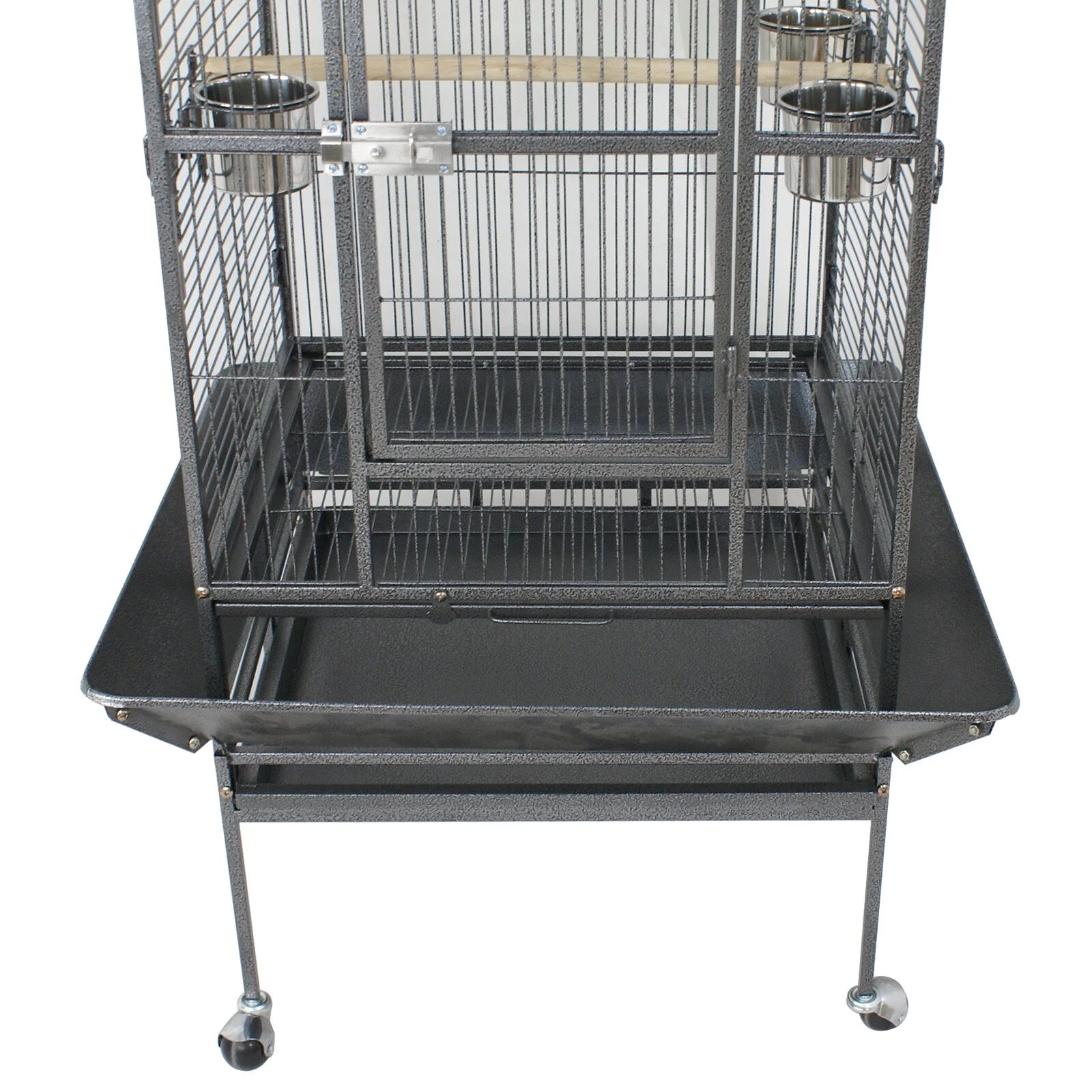 68-Inch Large Bird Cage with Mobile Stand and Metal Frame